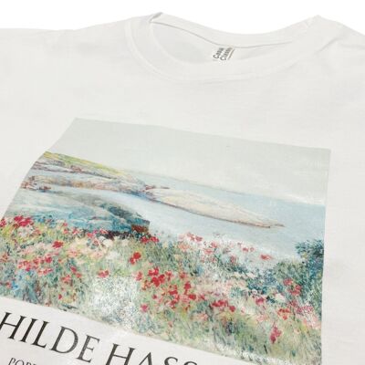 T-shirt Childe Hassam Poppies, Isles of Shoals con titolo