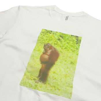 Singe Orangutang Pensant T-Shirt Funny Monkey Meme Print 3