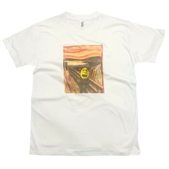 Le cri avec Ogre Funny Meme T-Shirt Art par Edvard Munch 1