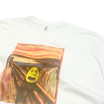 Le cri avec Ogre Funny Meme T-Shirt Art par Edvard Munch 3