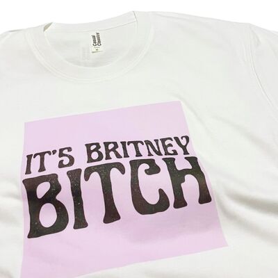 Camiseta con estampado de eslogan de It's Britney Bitch American Office