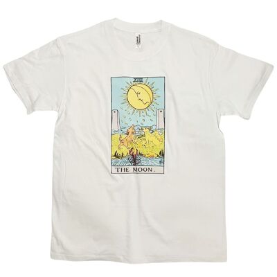 Camiseta con signo del zodiaco de la luna, diseño vintage del zodiaco