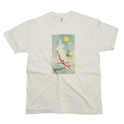 Holland Niederlande Reiseplakat T-Shirt Vintage Kunstdruck