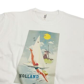 Hollande Pays-Bas Affiche de voyage T-Shirt Vintage Impression artistique 3
