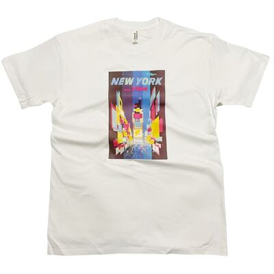 Camiseta con póster de viaje de New York Times Square