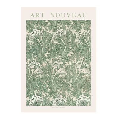 Affiche William Morris Art Nouveau vert