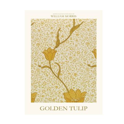 Póster William Morris Tulipán dorado