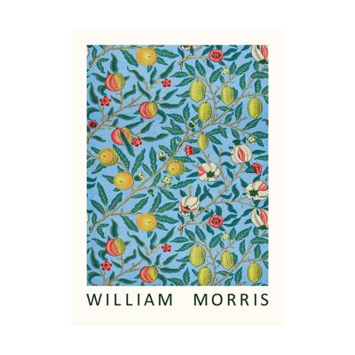 Poster William Morris Zitronenbaum blau
