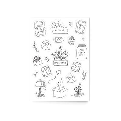 Sticker sheet A6 “You’ve got Mail” (with bonus postcard)