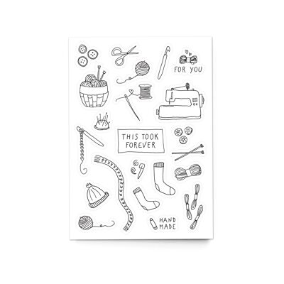Sticker sheet A6 “Handmade” (with bonus postcard)