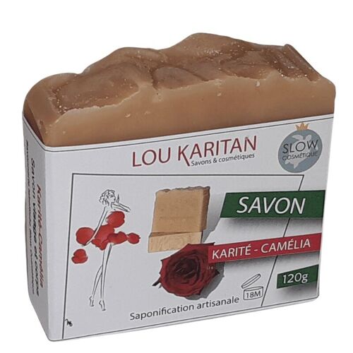 Savon surgras  Karité Camélia 120 g Fait main