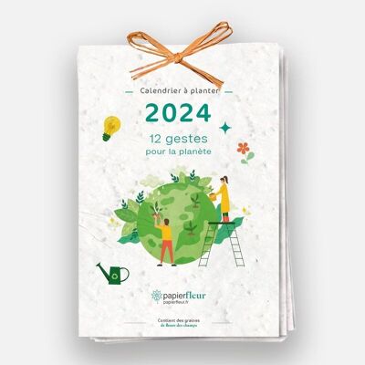 Pflanzbarer Kalender 2024 – 12 Aktionen für den Planeten