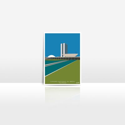Architekturkongress Brasiliens – Set mit 10 Postkarten