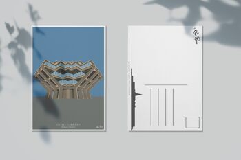 Architecture Geisel Library - Lot de 10 Cartes Postales 2