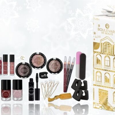 Calendario dell'avvento trucco e accessori “Beauty In The City”.