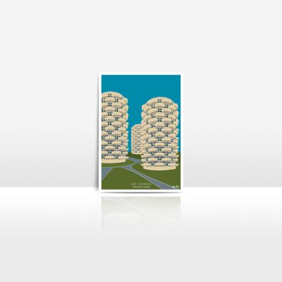 Architektur Les Choux - Set mit 10 Postkarten