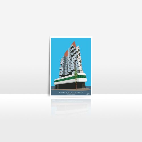 Architecture Nakagin Capsule - Lot de 10 Cartes Postales