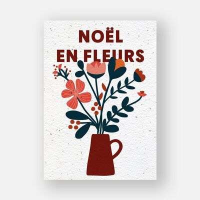 Carte à planter - Noël en fleurs