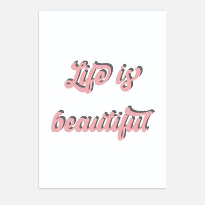 Cartel cartel - la vida es bella