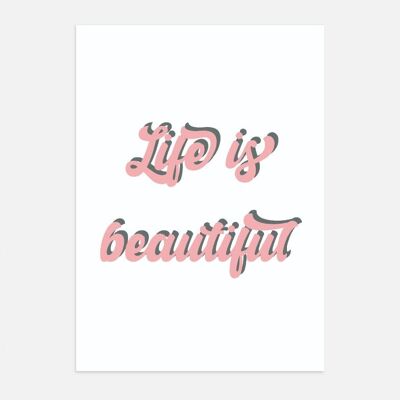 Poster poster - life is beautiful