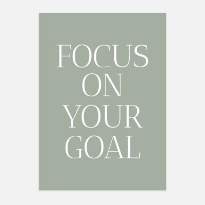 Poster poster - focus on you goal