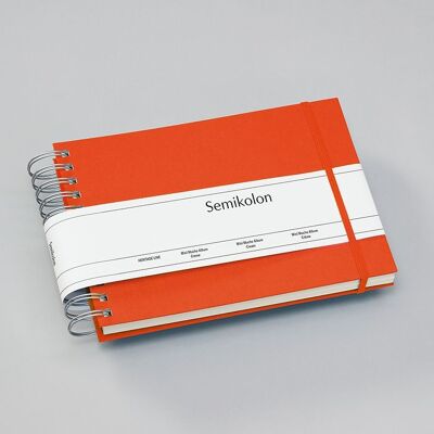 Mini Mucho Album, cream-white cardboard, orange