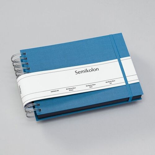 Mini Mucho Album, schwarzer Karton, azzurro