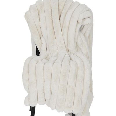 Exclusive striped Blanket - Wave M - Ivory