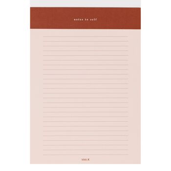 B5 FEATURE NOTEPAD DUSTY CORAL: SELF 2