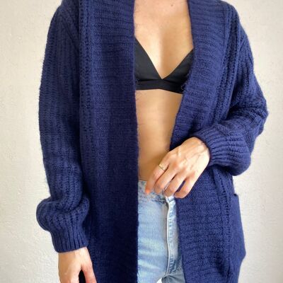 NAVY knitted vest - DOLI