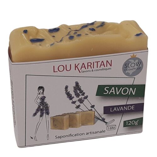 Savon surgras Lavande 120 g Fait main