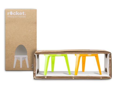 Rocket 2er-Set / Limette + Orange / Eierbecher