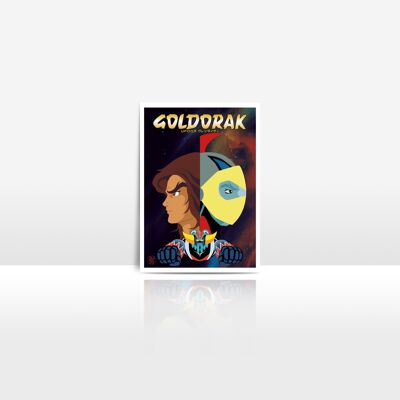 80er Jahre Goldo Actarus - Lot von 10 Postkarten