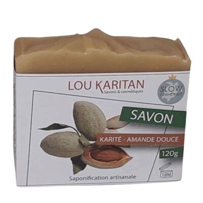 Savon surgras Karité Amande Douce 120 g Fait main