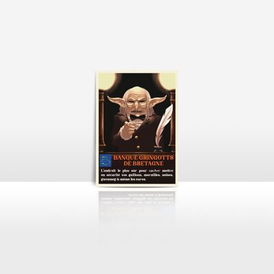 Banque de Gringotts - Lot de 10 Cartes Postales