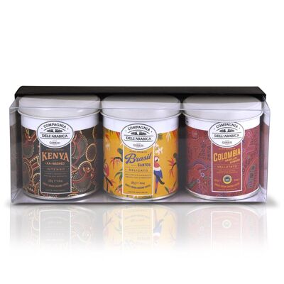 Set of 3 cans of 125 g each | 100% Arabica