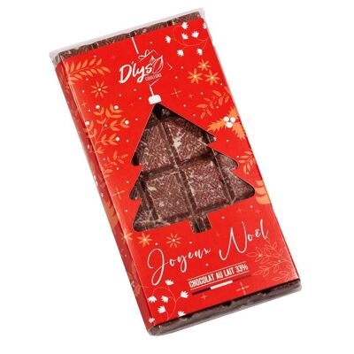 Tablette Joyeux Noël - Chocolat au lait 33%