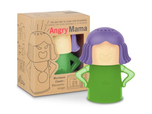 Angry Mama / Lila + Grün / Mikrowellenreiniger