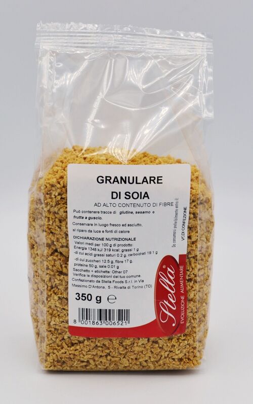 Granulare di Soia | Dieta Vegana e Vegetariana | Ingrediente per Preparazioni Vegetali |  350g |