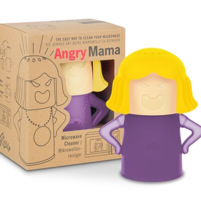 Angry Mama / Gelb + Lila / Mikrowellenreiniger