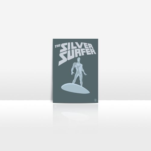 Super Héros Silver Surfer - Lot de 10 Cartes Postales
