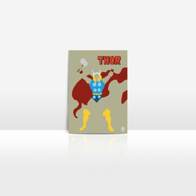 Superhéroe Thor - Juego de 10 postales