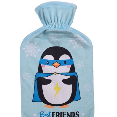 Cute Super Friends - Bouillotte 1 Litre housse en flanelle