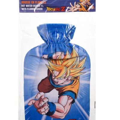 Dragon Ball Z - Bolsa de agua caliente de 1 litro con funda de franela