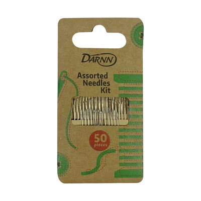ASSORTED SEWING NEEDLES (PACK 50), Hand Sewing Needles, Needles Assortment, Household Needles, Assorted Needles for Sewing