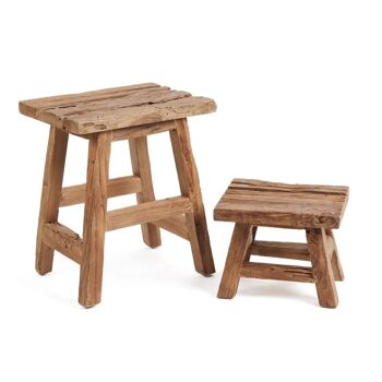 Le Tabouret Yoke - Naturel - L 10