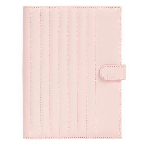 A5 quilted notebook holder blush: self