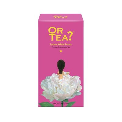 Lychee White Peony - weißer Bio-Tee mit Litschi-Geschmack - Nachfüllpackung - 50g
