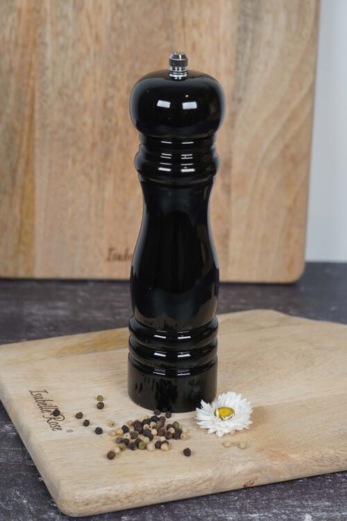 Salt & pepper grinder 21,5 cm in black color Isabelle Rose