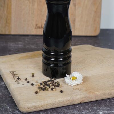 Moulin à sel et poivre 21,5 cm de couleur noire Isabelle Rose